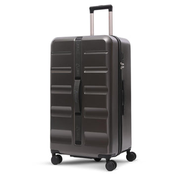 Aerolite 101L Large Trunk Suitcase with 8+1 Spinner Wheels, ABS Hard Shell Luggage with TSA Lock, Lightweight Check-in Travel Suitcase Trunk - Charcoal